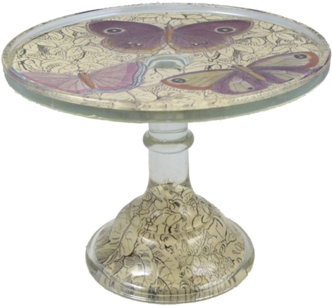 Purple Butterflies - Cake Stands (500x500), Png Download
