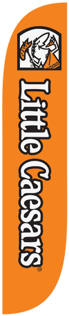 Little Caesars Pizza Large Size 3.5' X 11.5' Windless (391x521), Png Download
