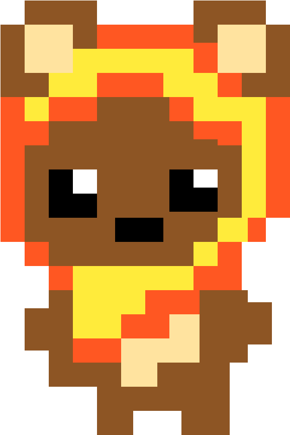 Ewok Star Wars Pixel Art - Illustration (1200x1200), Png Download