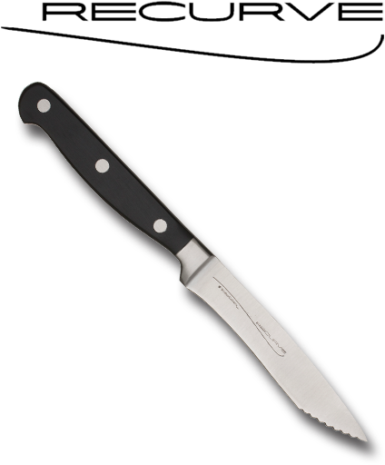Recurve Steak Knives - Utility Knife (500x563), Png Download