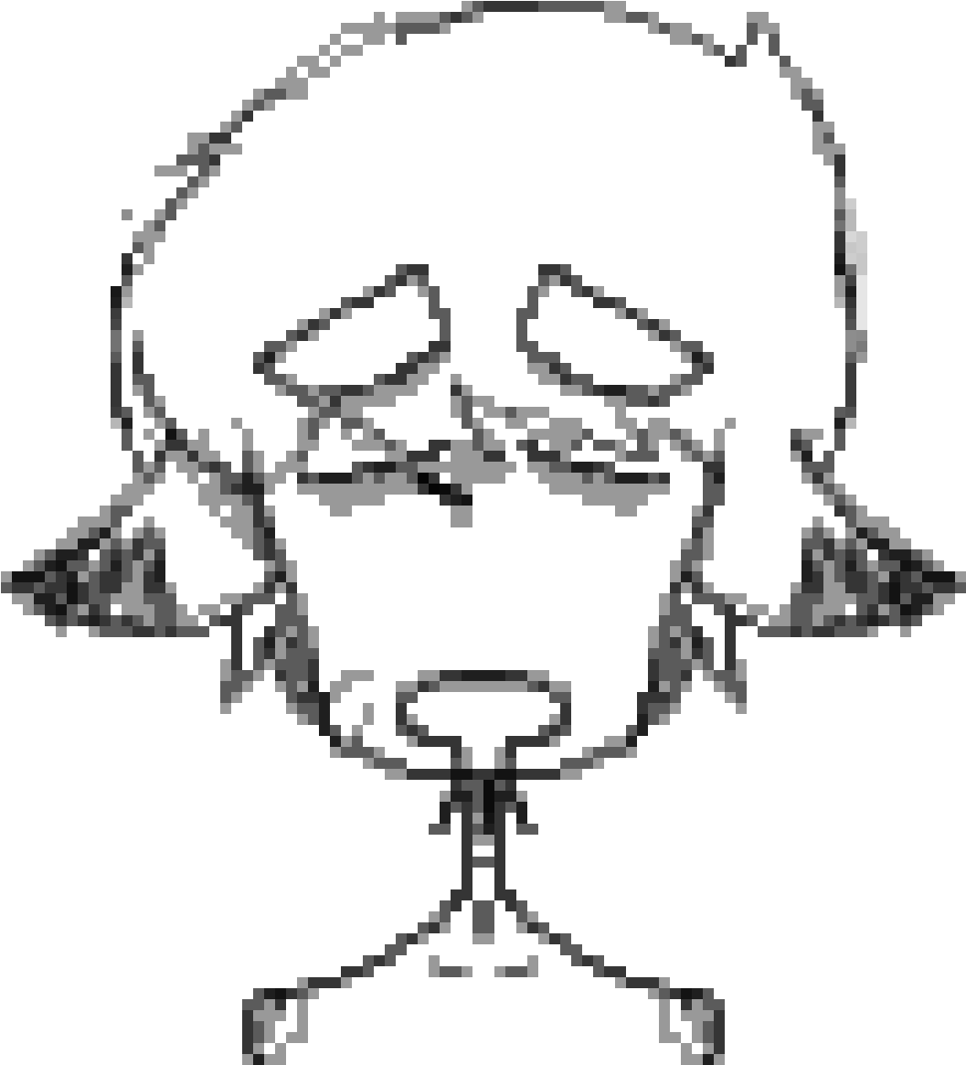 Closed Eyes - Line Art (1200x1200), Png Download