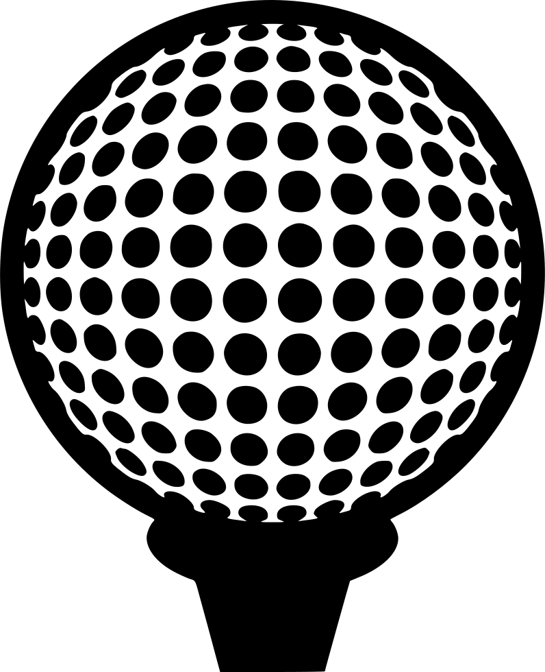 Golf Tee - - Optical Illusion Stencil (796x980), Png Download