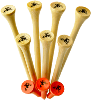 Free Sample Golf Tees Pack - Frogger Green Monsters Bamboo Golf Tees - 3.25 Oz Pouch (620x411), Png Download