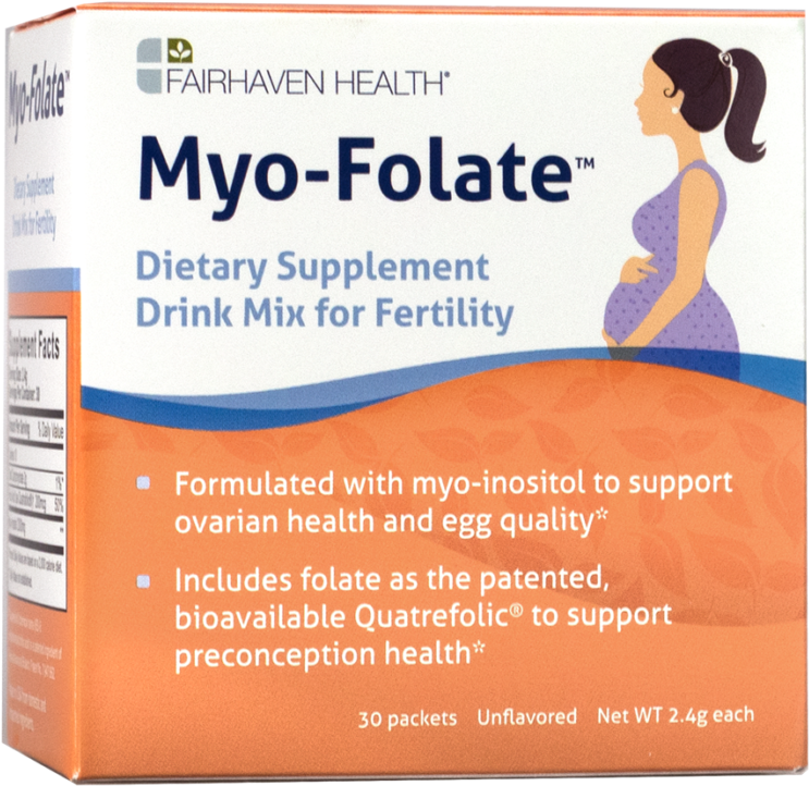 Myo-folate Drink Mix For Fertility - Folate (871x1024), Png Download
