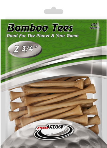 Image Is Loading 100 Pack Of 2 3 4 034 Inch - Proactive Sports 2 3/4" Bamboo Tees - 100 Pack (500x500), Png Download