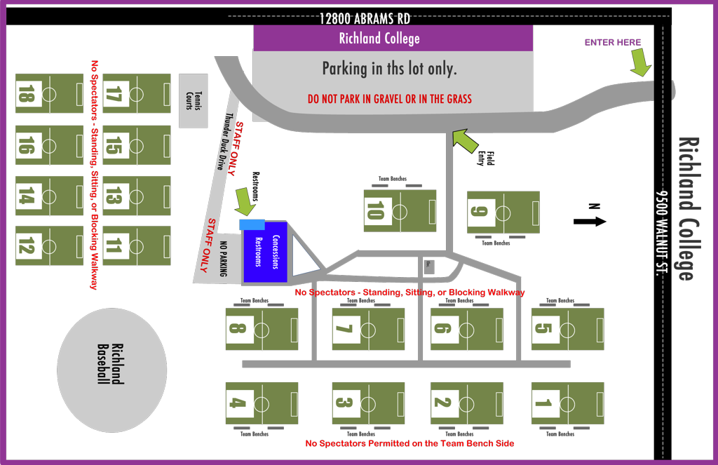Dallas Richland College Soccer Fields (1024x663), Png Download