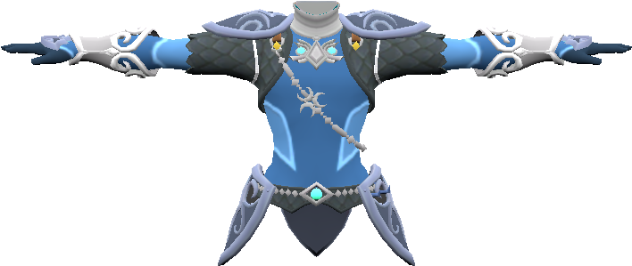 Download Zip Archive - Breath Of The Wild Zora Armor (750x650), Png Download