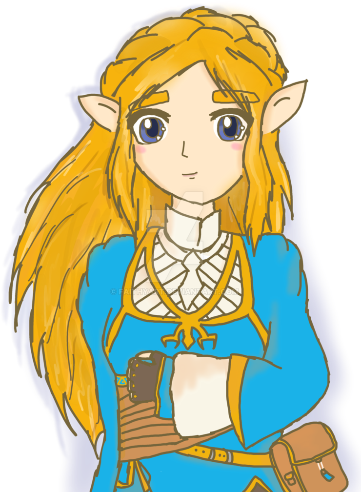 Breath Of The Wild By Faithyart - The Legend Of Zelda (764x1045), Png Download