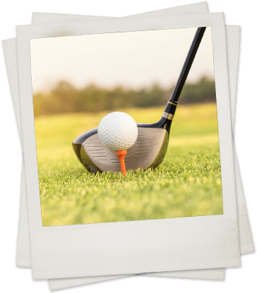 Golf - Anniversary 10th In Golden Png (375x424), Png Download