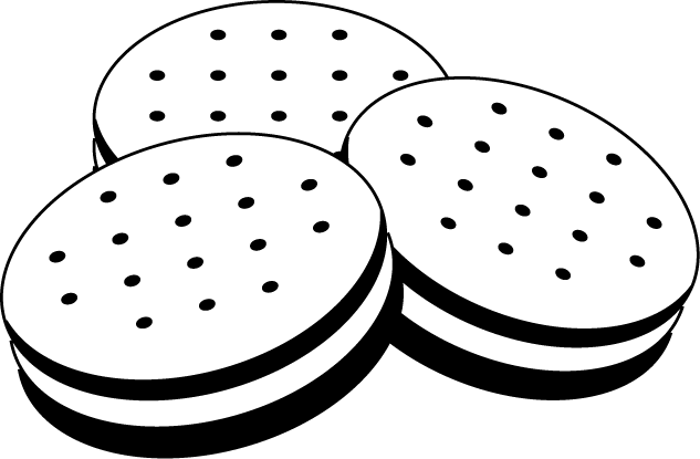 Dog Biscuit Clip Art - Biscuit Clipart (633x415), Png Download