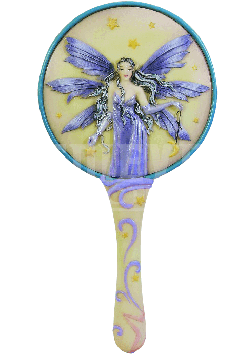 Celestiana Hand Mirror By Molly Harrison - 10 Inch Celestiana Fairy Girl Embellished Hand Mirror (720x720), Png Download