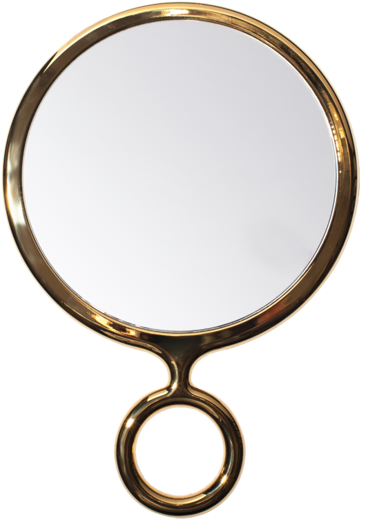Picture Black And White Library Mirror Girly Clipart - Hand Held Mirror Transparent (1024x1024), Png Download