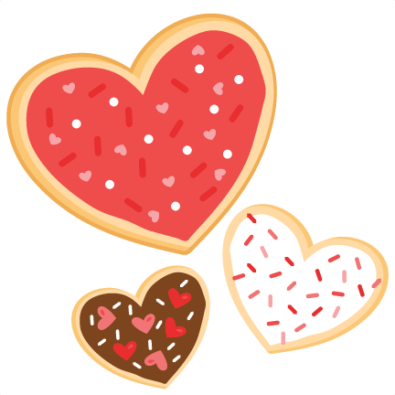 Cookies Clipart Colorful Cookie - Valentine's Day Cookies Clip Art (432x432), Png Download