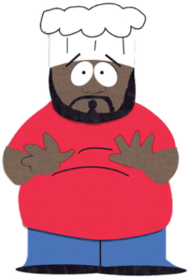 Black Chef South Park (300x438), Png Download