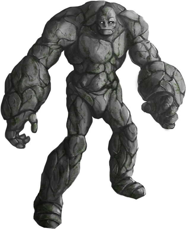 Stone Golem Png - Stone Warrior Concept Art (800x800), Png Download