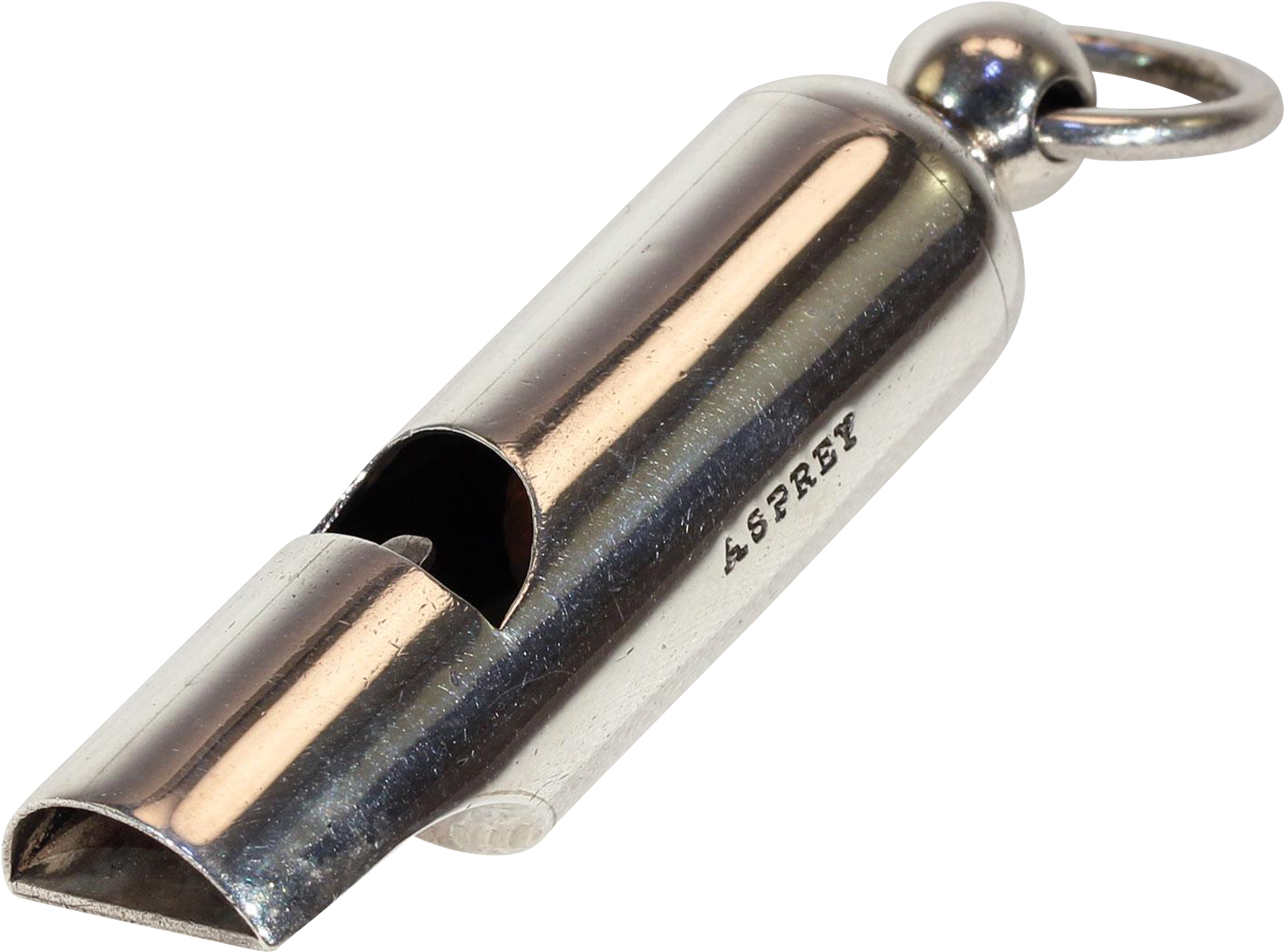 Vintage Asprey Sterling Silver Police Whistle Pendant - Vintage Asprey (1430x1430), Png Download