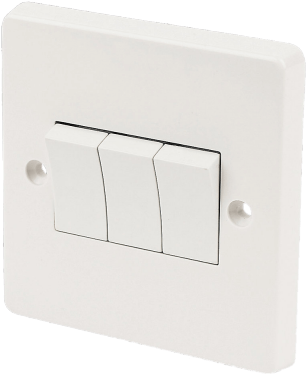 Example Of A Three Way Switch - Bulb Switch (329x389), Png Download