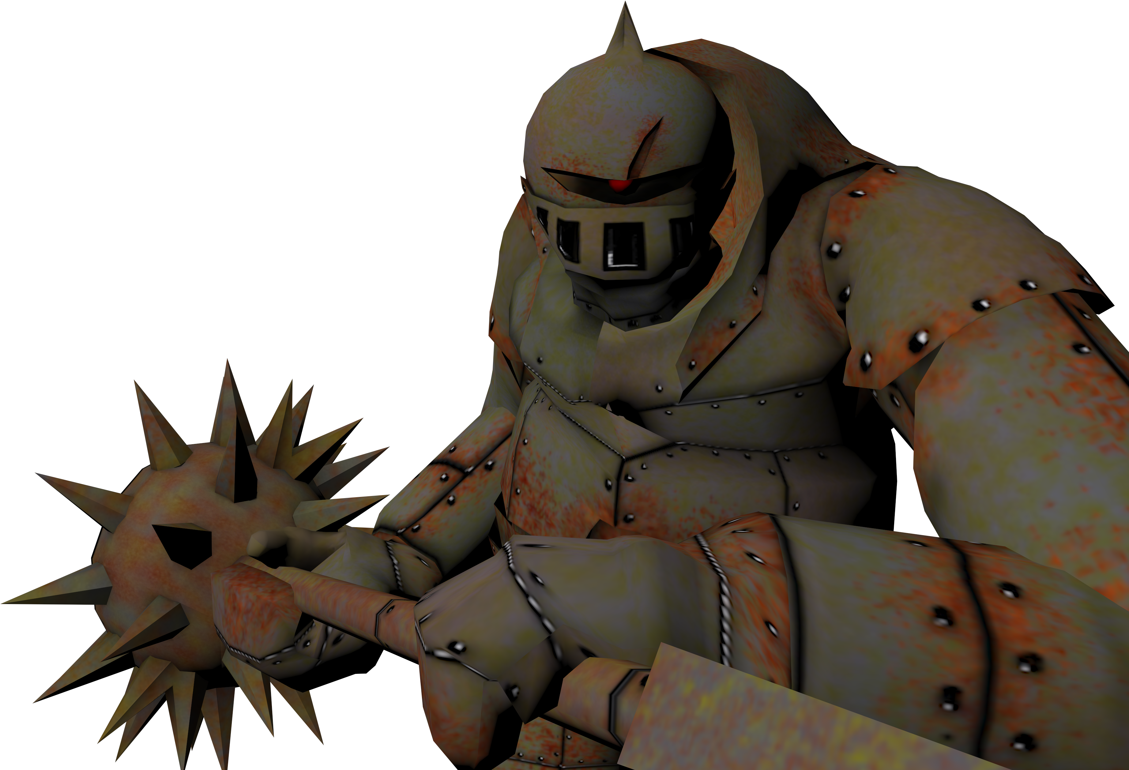 Metal Golem Front Metal Golem Side Metal Golem Swing (4096x3112), Png Download