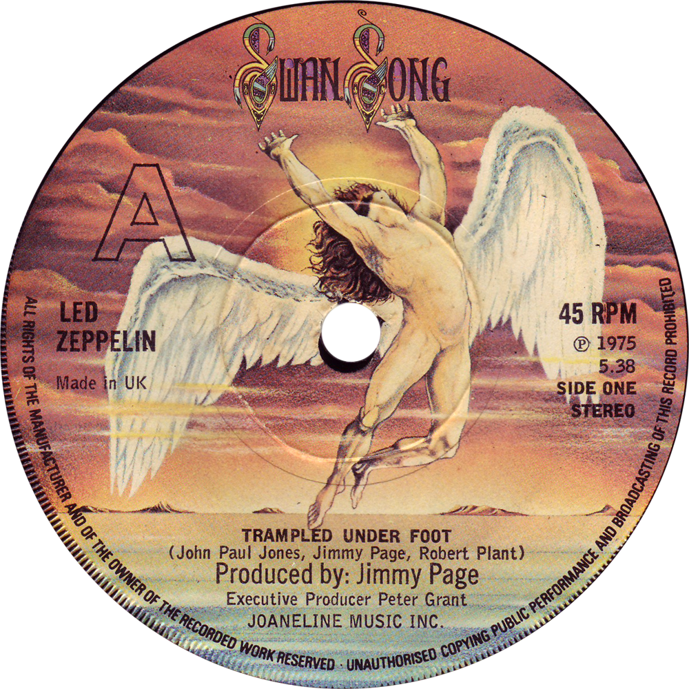 Dc1 Led Zeppelin Trampled Under Foot - Ángel De Led Zeppelin (1000x1000), Png Download