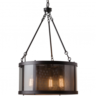 Light Lantern - Feiss-f2929/3orb-bluffton - Three Light Chandelier (398x597), Png Download