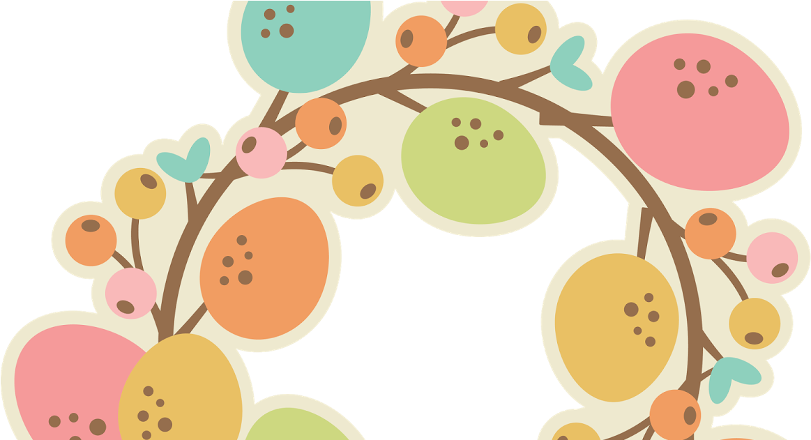 Easter Wreath Clipart (1200x630), Png Download