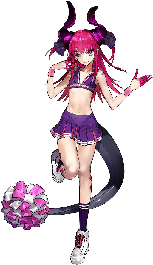 Elizabeth Báthory Extella Cheerleader - Fate Extella Medusa (607x898), Png Download