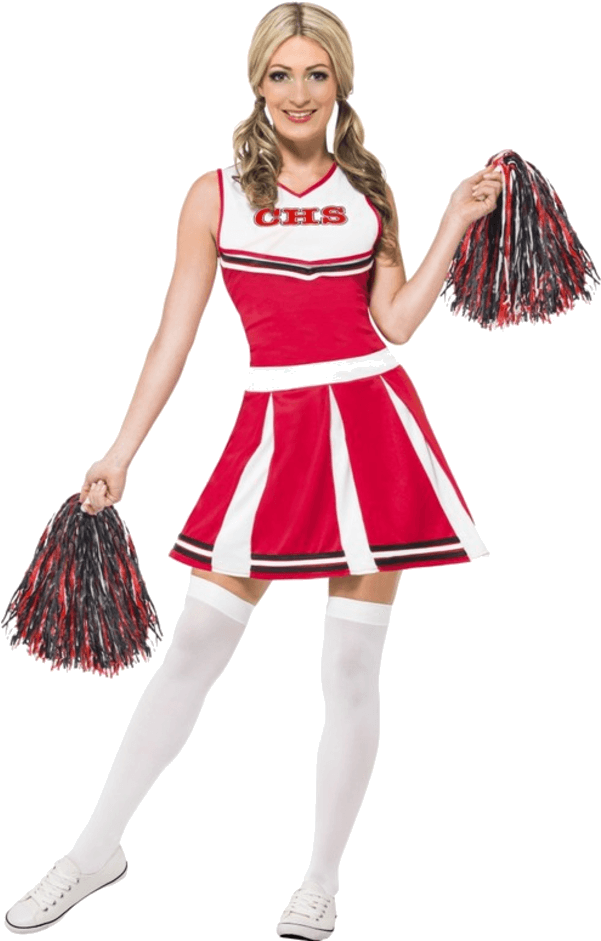 Cheerleader Costume (600x951), Png Download