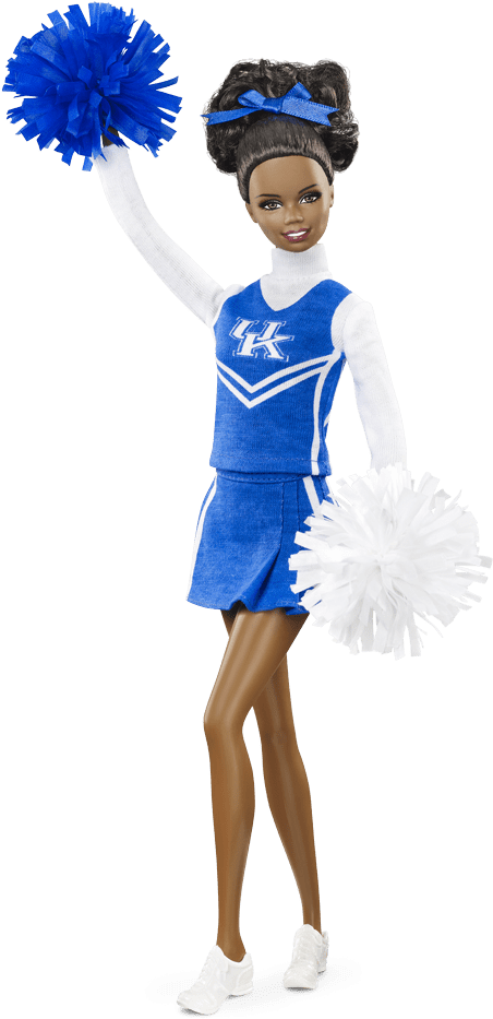 Cheerleader Barbie - Barbie University Of Kentucky Doll, African American (640x950), Png Download