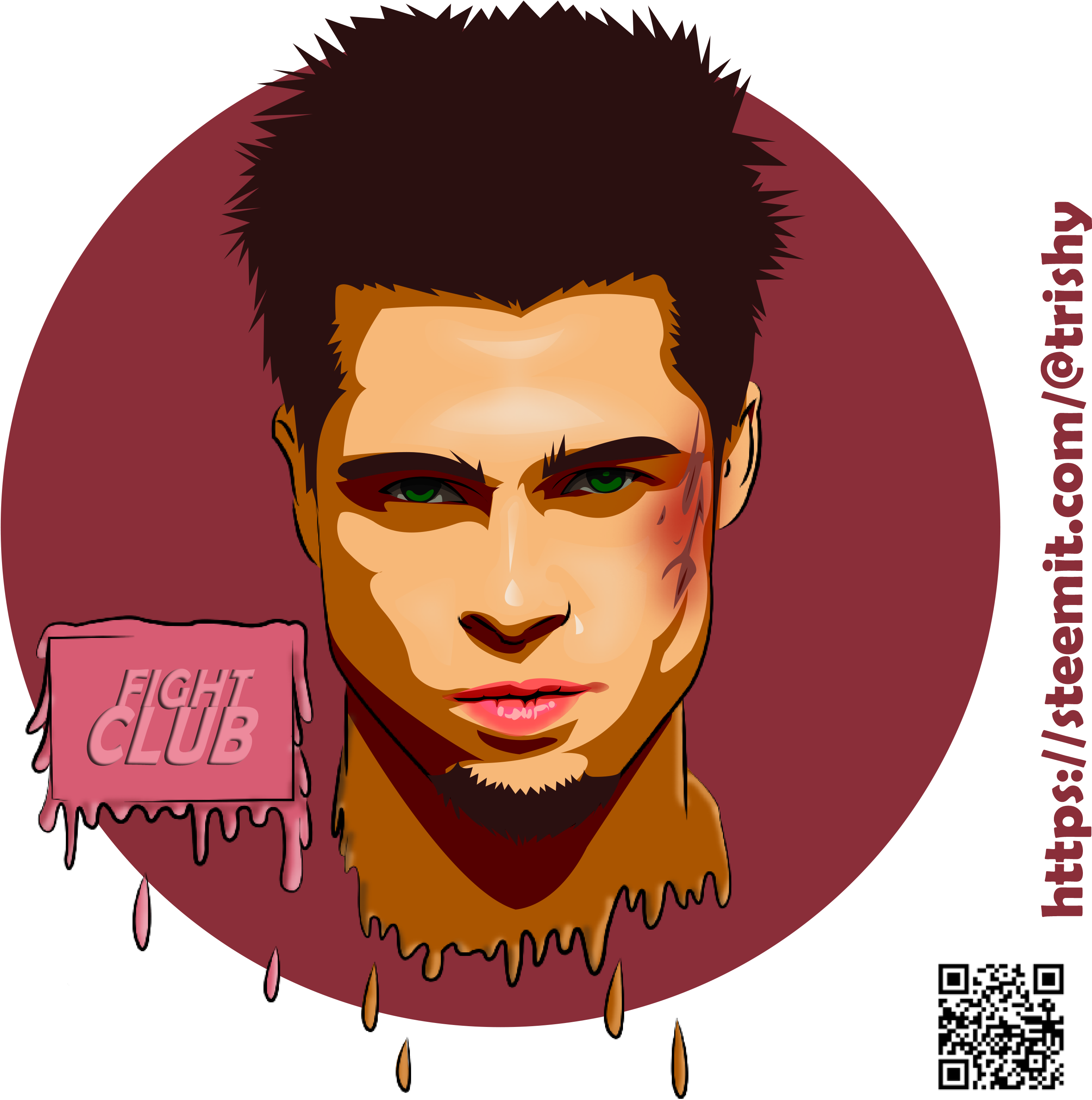 Tylerdurden - Tyler Durden (3000x3000), Png Download