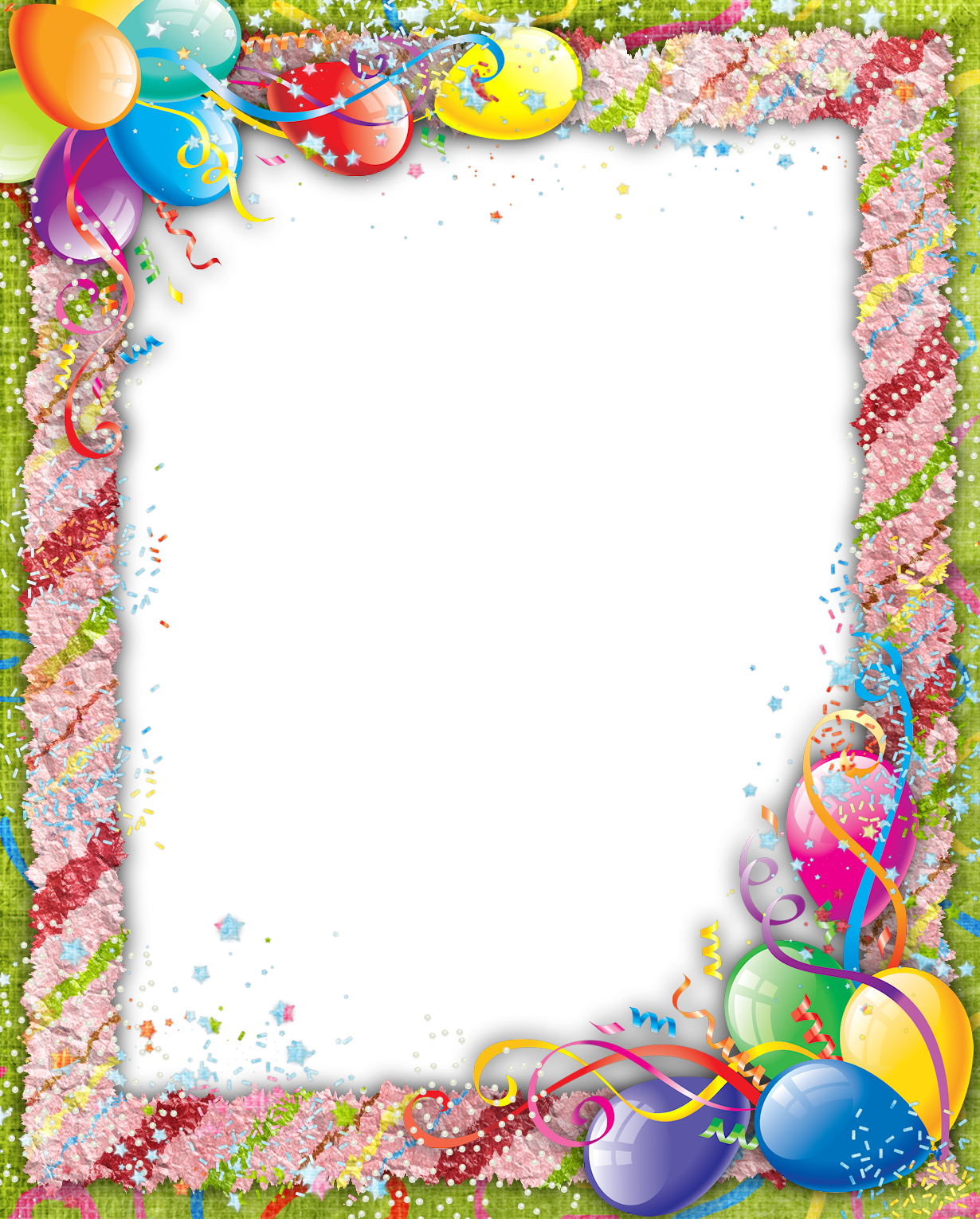 Печать На Ткани Скатерти Принт На Ткани Для Вышивки - Happy Birthday Frame Hd (482x600), Png Download