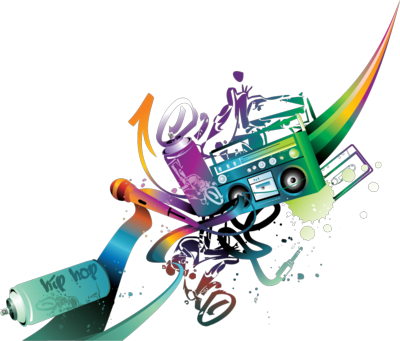 Hip Hop - Vector Hip Hop Png (400x341), Png Download