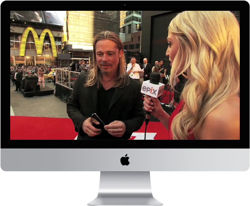 The Arrival Of Global Superstar Brad Pitt - Imac 21 5 (900x900), Png Download