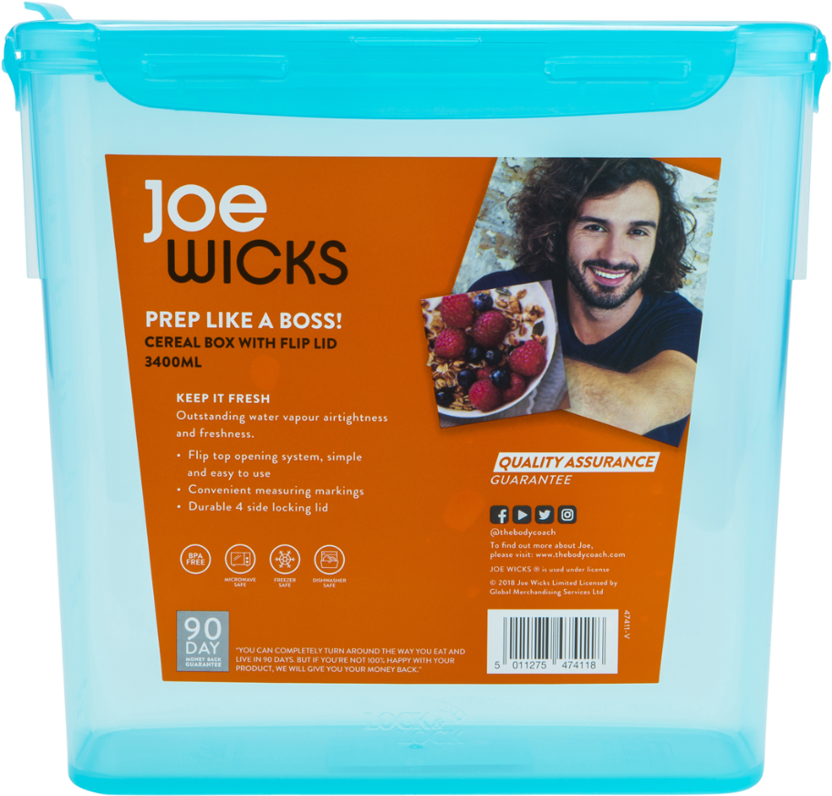 Joe Wicks Cereal Box (1200x1200), Png Download