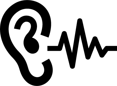 2017, Listen-crop - Noise Icon Black (411x301), Png Download