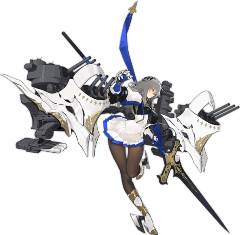 2 - Saint Louis Azur Lane (500x483), Png Download