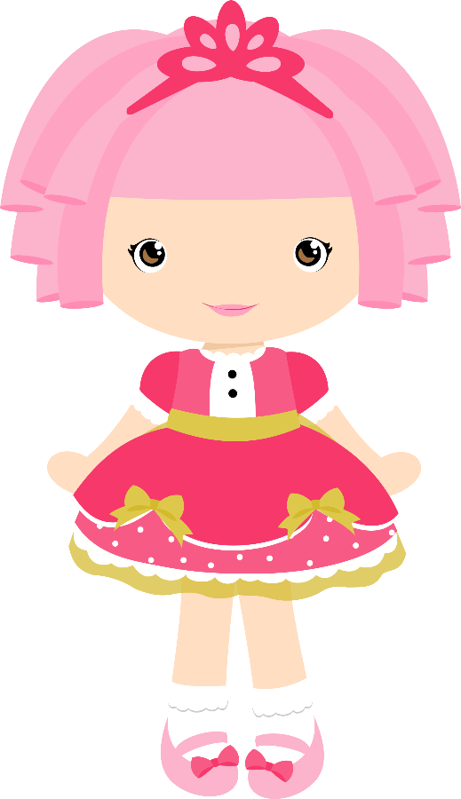 Lalaloopsy Party, Clip Art, Felt Templates, Stencil - Pink Doll Clipart (519x900), Png Download