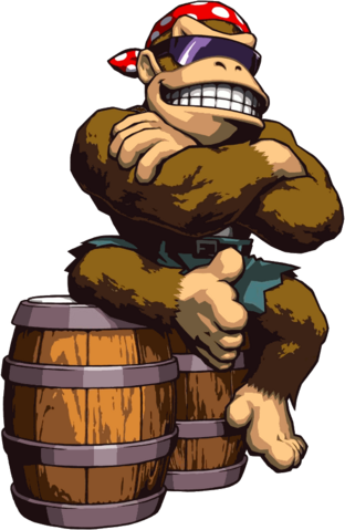 Funky A Changé De Looks Plusieurs Fois, Mais Ses Habits - Funky Kong Fan Art (312x479), Png Download