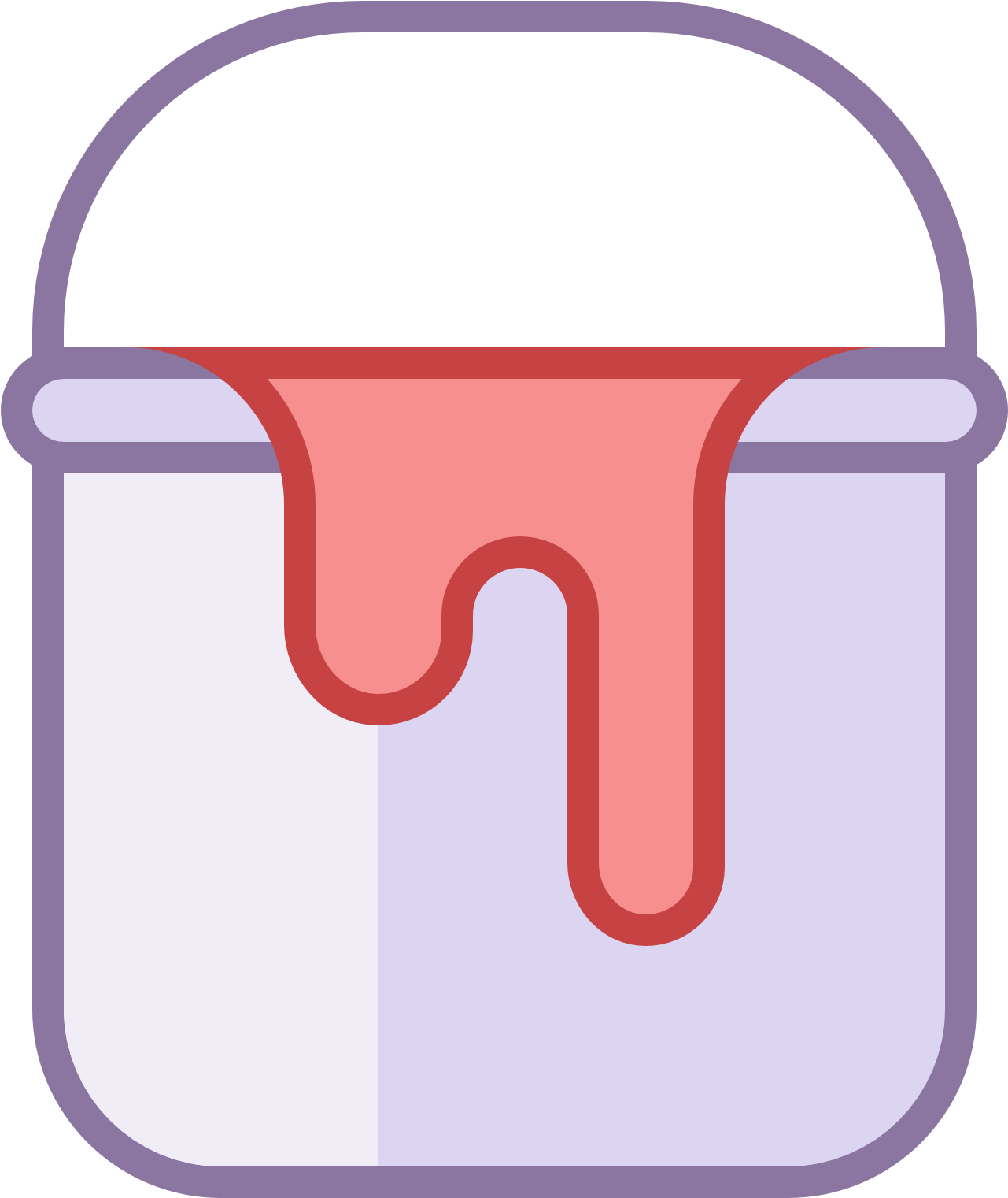 Paint Bucket Icon - Blue Paint Bucket Icon (1600x1600), Png Download