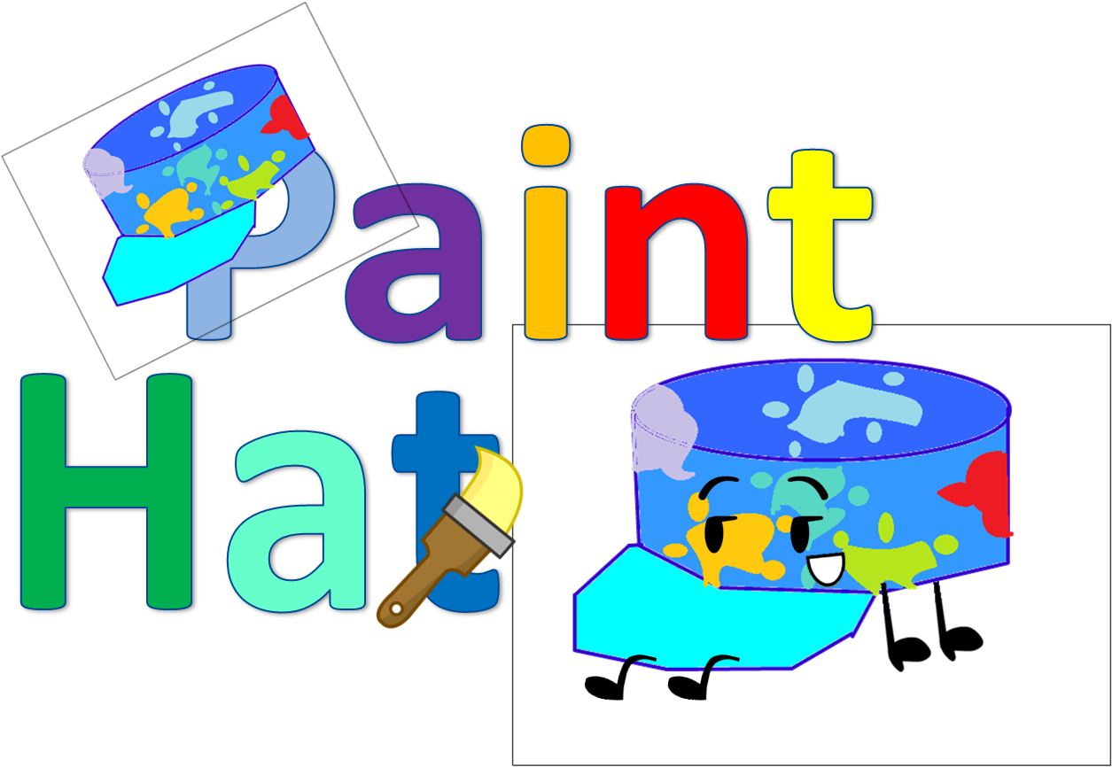 Paint Hat Icon - Hat (1258x877), Png Download