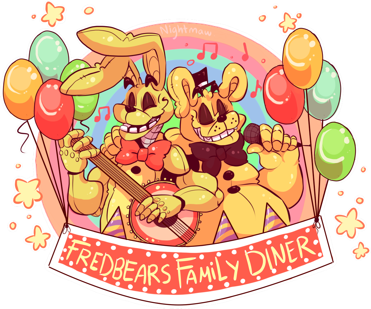 Fredbear's Family Diner Logo (1280x1167), Png Download