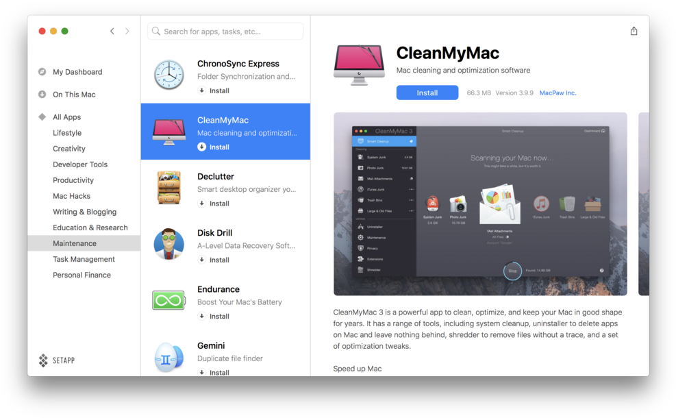 Cleanmymac Setapp - Setapp (1000x619), Png Download