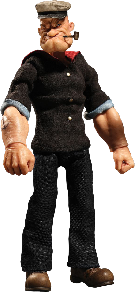 12 Collective 1/12th Scale Action Figure - Mezco One 12 Popeye (632x1500), Png Download