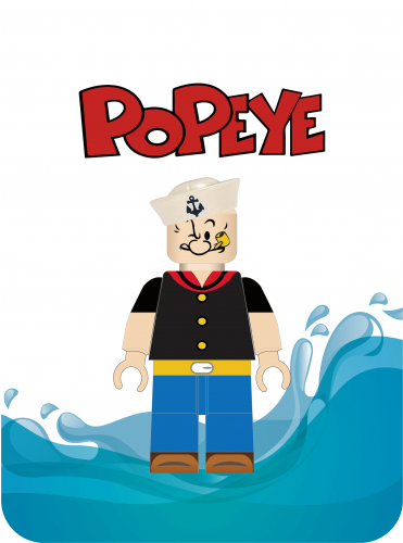 Description - Popeye, The First Fifty Years [book] (500x500), Png Download