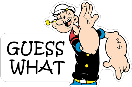 Viber Sticker «popeye» - Love Love Love Rectangle Magnet (490x317), Png Download