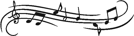 Papel De Parede Fundo Preto Notas Musicais Png ~ Adesivo - Faixa Notas Musicais Png (600x600), Png Download