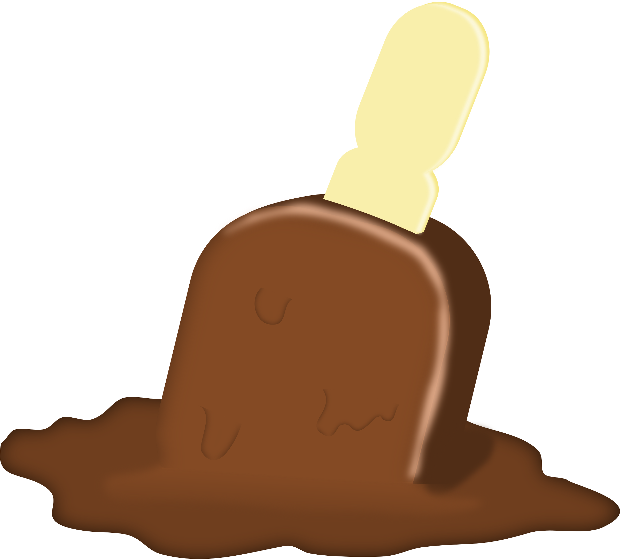 Clip Art Transparent Download Dropsicle Big Image Png - Melting Ice Cream Png (2400x2167), Png Download