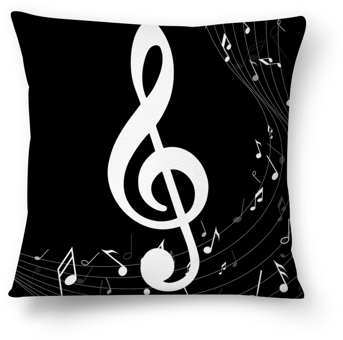 Almofada Notas Musicais De Wesley Carçadona - Dancing Music Personalized Rectangular Stickers (sheet (800x800), Png Download