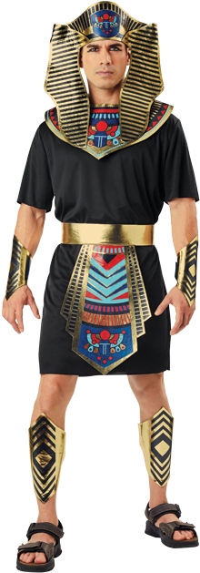 Adult Mens - Pharaoh Costume (257x650), Png Download