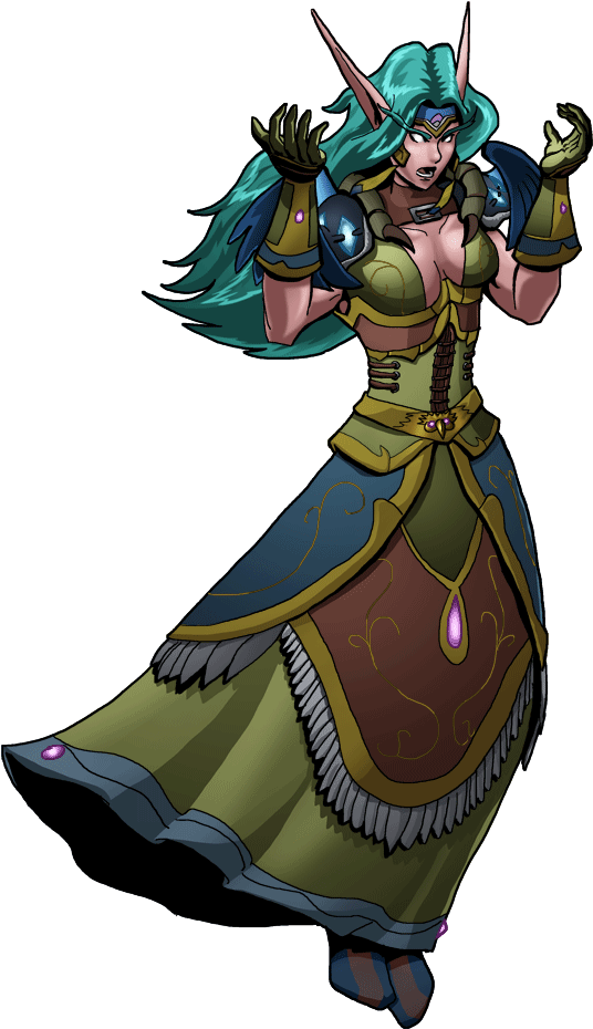 Wow Png Night Elf - World Of Warcraft Night Elf Png (560x944), Png Download
