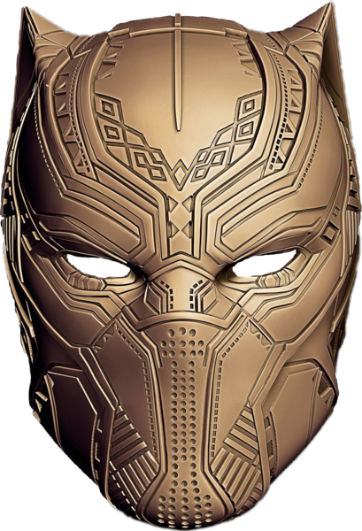 Share This Image - Goldblackpanther (409x600), Png Download